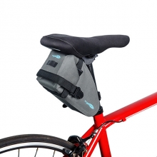 Blue Reflective Mountain Bike Saddle Bags Engineering Plastics Nylon Black Bicycle Pouch