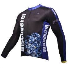 Men Winter Lining Fleece Thermal Unique Cycling Jerseys Quick Dry Black Custom Cycling Clothing