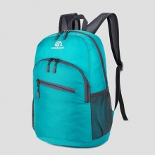 Wear Resistance Nylon Black Hiking Backpack Blue Packable 25 L Lightweight Packable Backpack