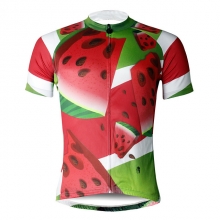 Short Sleeve Men Watermelon Bike Jersey Quick Dry Back Cycling Shirts