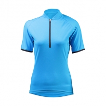 Polyester Winter Women Short Sleeve Cycling Jersey Sky Blue Mountain Bike Shirts