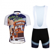 Polyester Black Custom Cycling Kit Short Sleeve Unisex Bib Shorts