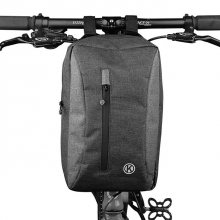 4.8 L Reflective Bike Handlebar Bag 600D Polyester Oxford Cloth Dark Gray Specialized Bike Bag
