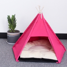 Fast Dry Poled Black Pink Lightweight Pet Tent