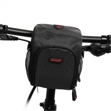 Terylene Black Mountain Bike Bag Red Waterproof Small Handlebar Bag