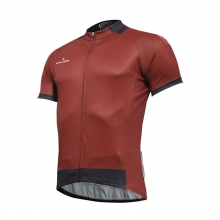 Ultraviolet Resistant Men Short Sleeve Biking Shirt Red Cycling Jersey