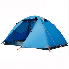 2 Man Orange Foldable Backpacking Tent Dust Proof Blue Lightweight Backpacking Tent