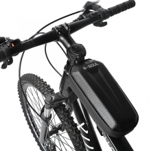 1.5 L Hardshell Bike Seatpost Bag Large Capacity EVA Black Bike Frame Bag