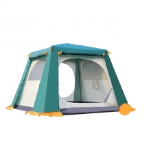 Green Double Layer Tent Four Man Camping Tent