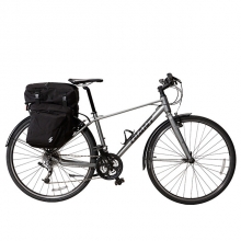 15 L Durable Bags For Rear Bike Racks Terylene Black Bicycle Touring Bags