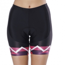 Women Padded Shorts Polyester Anatomic Design Black Cycling Pants