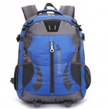 Shockproof Oxford Black Cycling Backpack Blue Breathable 30 L Commuter Backpack