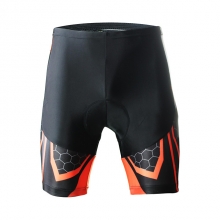 Quick Dry Men Padded Shorts Black Anatomic Cycling Pants