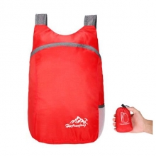 20 L Red Lightweight Hiking Backpack Breathability Polyester Black Rucksack