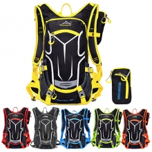 18 L Yellow Reflective Backpack Bikes Waterproof Material Nylon Oxford Fabric Black Best Bike Bags