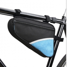 2 L Silver Waterproof Triangle Frame Bag Terylene Black Bike Frame Bag