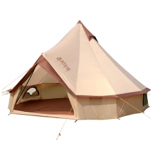 Windproof Coffee Bell Tent Professional 8+ people Glamping Tent