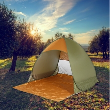 2 Man Lightweight Beach Tent UV Resistant Army Green Lightweight Camping Tent