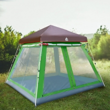 8+ people Windproof Family Tent Wearable Poled Green Best Tent For Heavy Rain