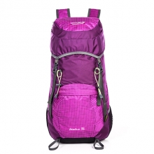 20 L Fuchsia Packable Hiking Backpack High Capacity Nylon Purple Lightweight Packable Backpack