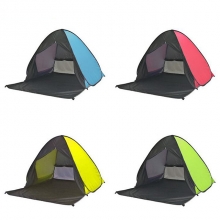 UV Resistant Automatic Green Screen Tent Yellow Lightweight 3 person Family Tent