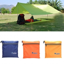 Outdoor Single Layered Poled Red Orange Camping Shelter