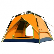 Army Green Double Layer Tent Orange Four person Automatic Tent