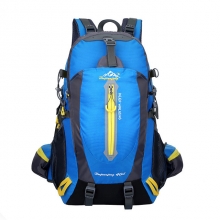 Wear Resistance Nylon Blue Bag For Trekking Green High Capacity 50 L Hiking Backpack