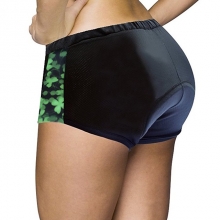 Polyester Anatomic Design Solid Color Spandex Black Cycling Under Shorts Women Padded Shorts