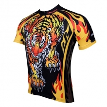 Pocketed Animal Cartoon Tiger Best Cycling Jerseys Short Sleeve Men Custom Bike Jerseys