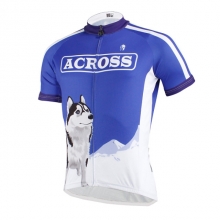 Ultraviolet Resistant Sky Blue+White Back Mountain Bike Jersey Short Sleeve Men Cycling Tops