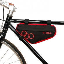 Polyester Black Cycling Travel Bag Red Durable Bike Frame Pack