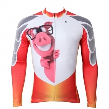 Ultraviolet Resistant Winter Men Lining Fleece Thermal Mountain Bike Jersey White Cycling Clothes
