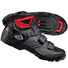 Men Black Red Bike Shoes Breathable Mountain Bike Clipless Shoes