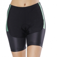 Elastane Anatomic Design Black Mtb Trousers Women Padded Shorts