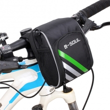 1.2 L Durable Road Bike Handlebar Bag Nylon Black Bike Bag