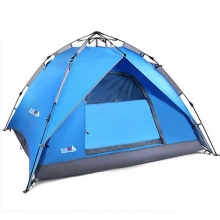 Dust Proof Blue Rain Proof Tents Foldable 4 person Automatic Tent
