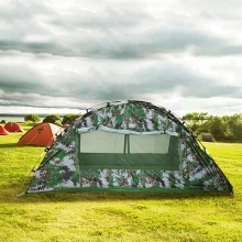 1 person Dust Proof Camping Tent Rain Waterproof Poled Camouflage Trekking Tent