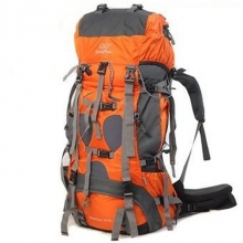 Rain Waterproof Oxford PU Leather Nylon Terylene Army Green Hiking Backpack Blue Dust Proof 70 L Trekking Backpack