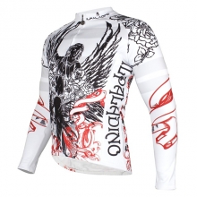 Winter Men Lining Fleece Thermal Unique Cycling Jerseys White Custom Cycling Clothing