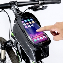 Touch Screen Bmx Frame Bags Nylon Black Bike Phone Bag