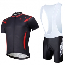 Ultraviolet Resistant Solid Color Mesh Solid Color Cycling Kit Men Cycling Suit with Bib Shorts