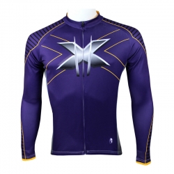 Superheroes Wolverine Cycling Jersey X-Men Long Sleeve Bike jersey