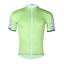 Micro Elastic Mint Green Bicycle Jerseys Men Short Sleeve Cycling Jersey