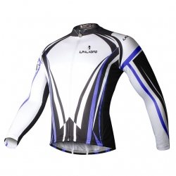 Long Sleeve Men Winter Lining Fleece Thermal Custom Cycling Clothing YKK zipper White Cycling Jersey
