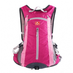 Lightweight Nylon Black Bag For Trekking Fuchsia Breathable 15 L Hiking Backpack