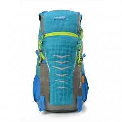 40 L Blue High Capacity Rucksack Wear Resistance Red Trekking Backpack