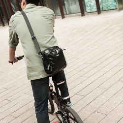 Nylon Black Cycling Bags Large Capacity 4 L Cycle Handlebar Bag