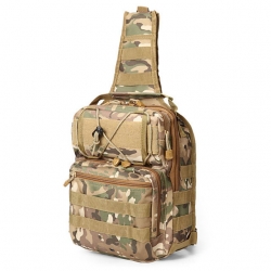 5 L Wear Resistance Hiking Sling Backpack Multi Functional Nylon Camouflage Military Tactical Backpack