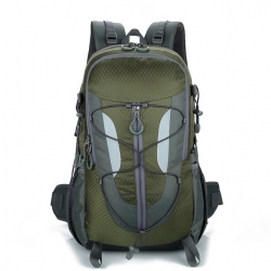 35 L Army Green Wear Resistance Commuter Backpack Multi Functional Nylon Black Hiking Backpack